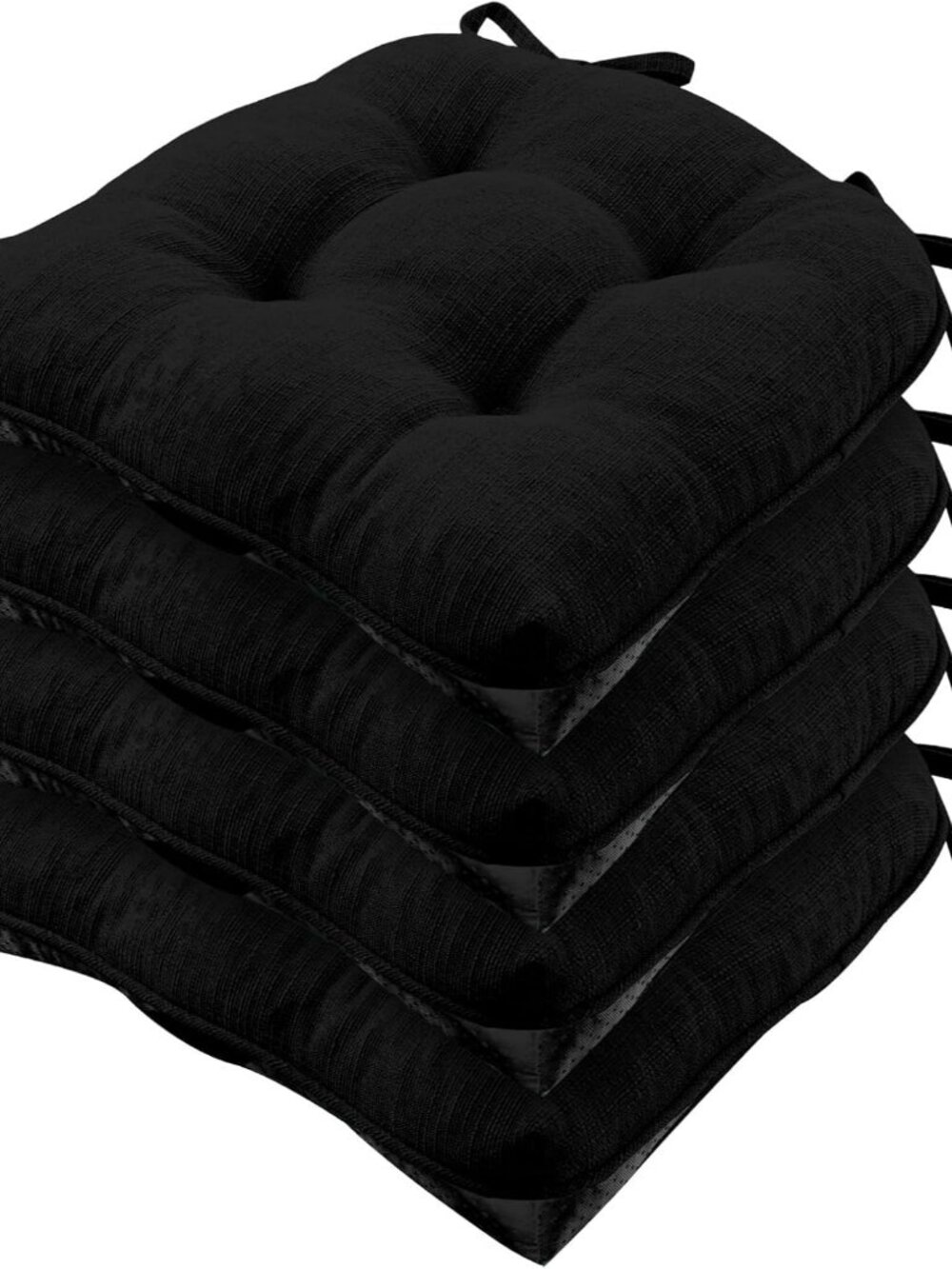 Chair Cushions for Dining Chairs, Non-Slip Kitchen Chair Pads with Ties, Tufted